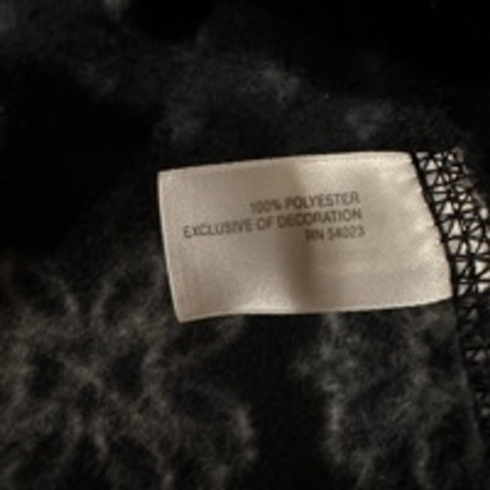 Women's Old Navy Fleece Zip Front XXL Black Gray - Picture 5 of 6